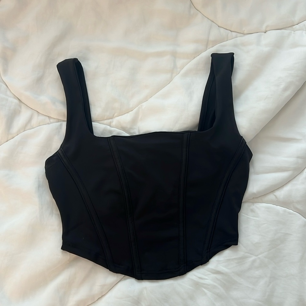 Fashion Nova Cropped Corset Tank